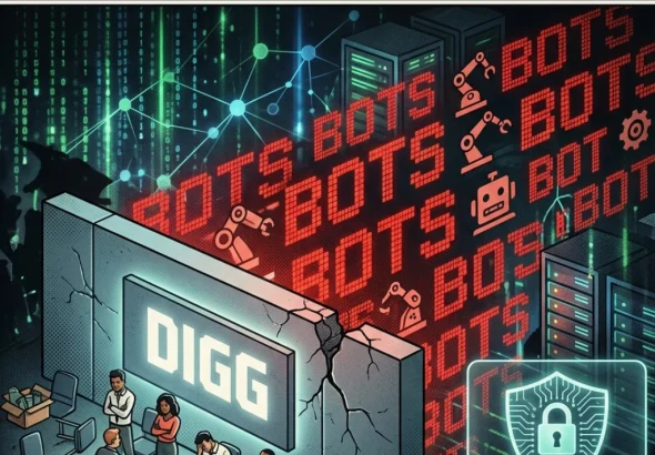 Digg AI bot surge