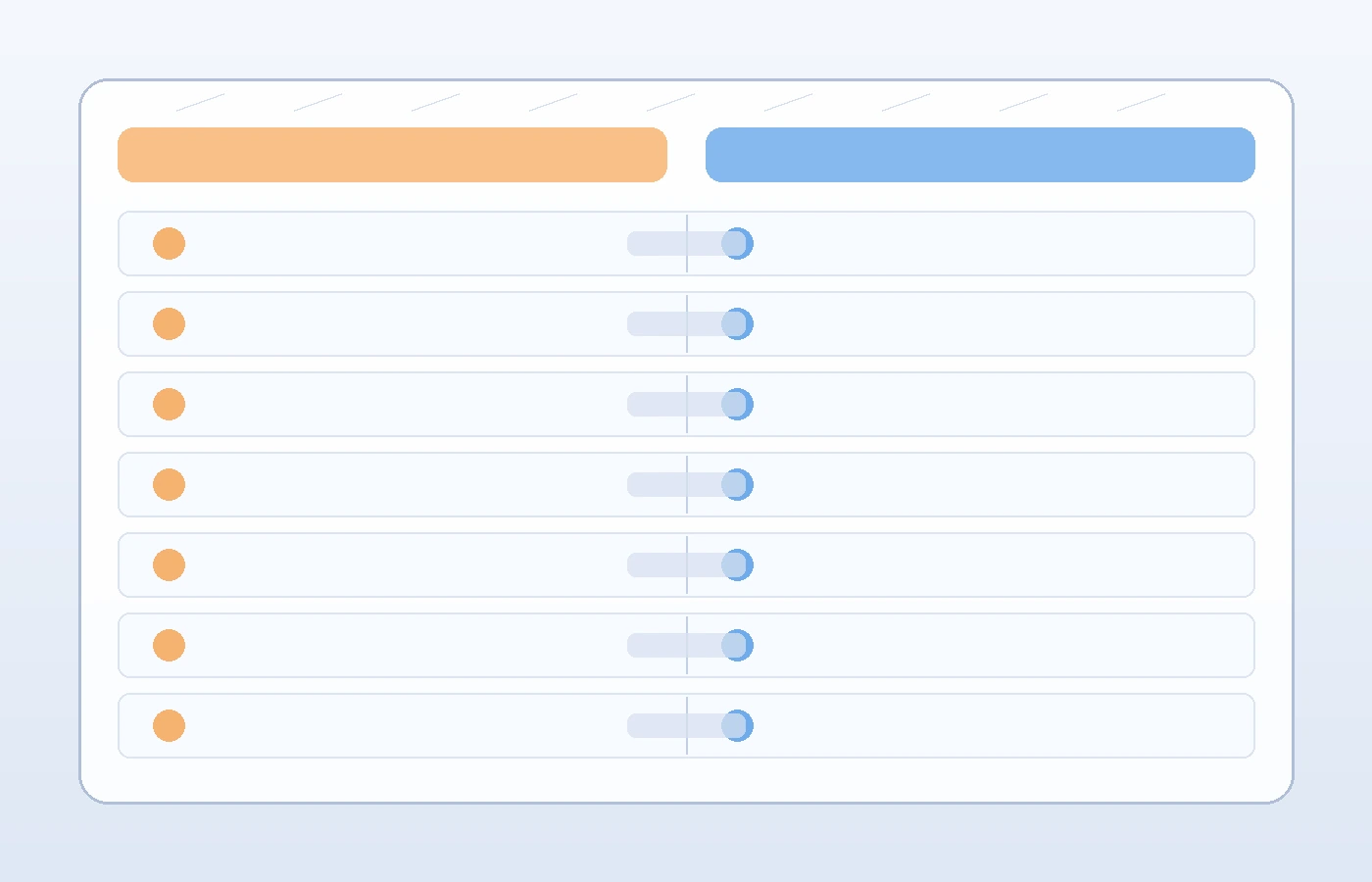 Two-column visual comparing AI and human intelligence across seven dimensions including learning, adaptability, and accountability.