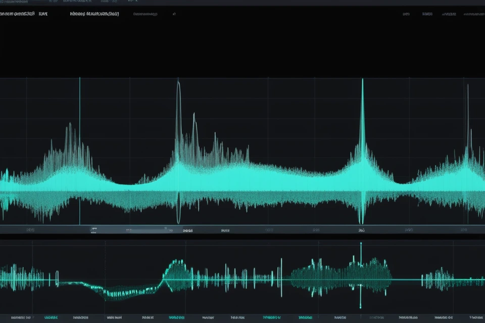 Neural waveform data entering an AI decoder and producing readable text and speech outputs.