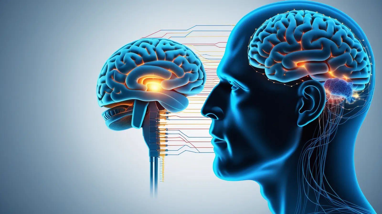 Editorial illustration of a human head with layered memory threads and a glowing brain, suggesting careful memory editing rather than erasure