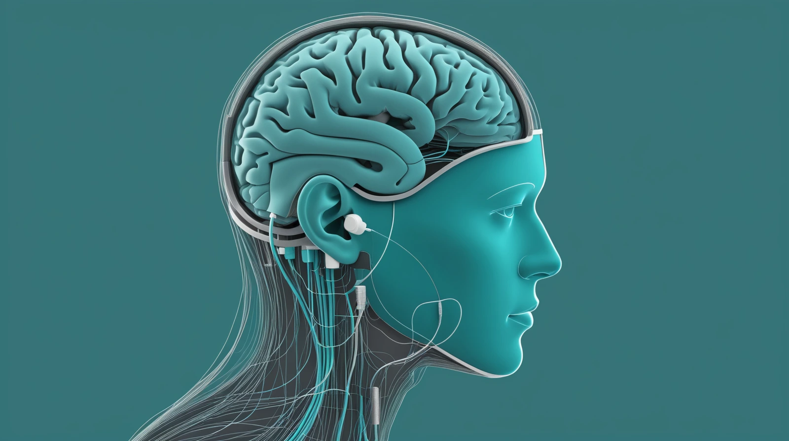 Illustration comparing an internal thought with a recorded neural data file.