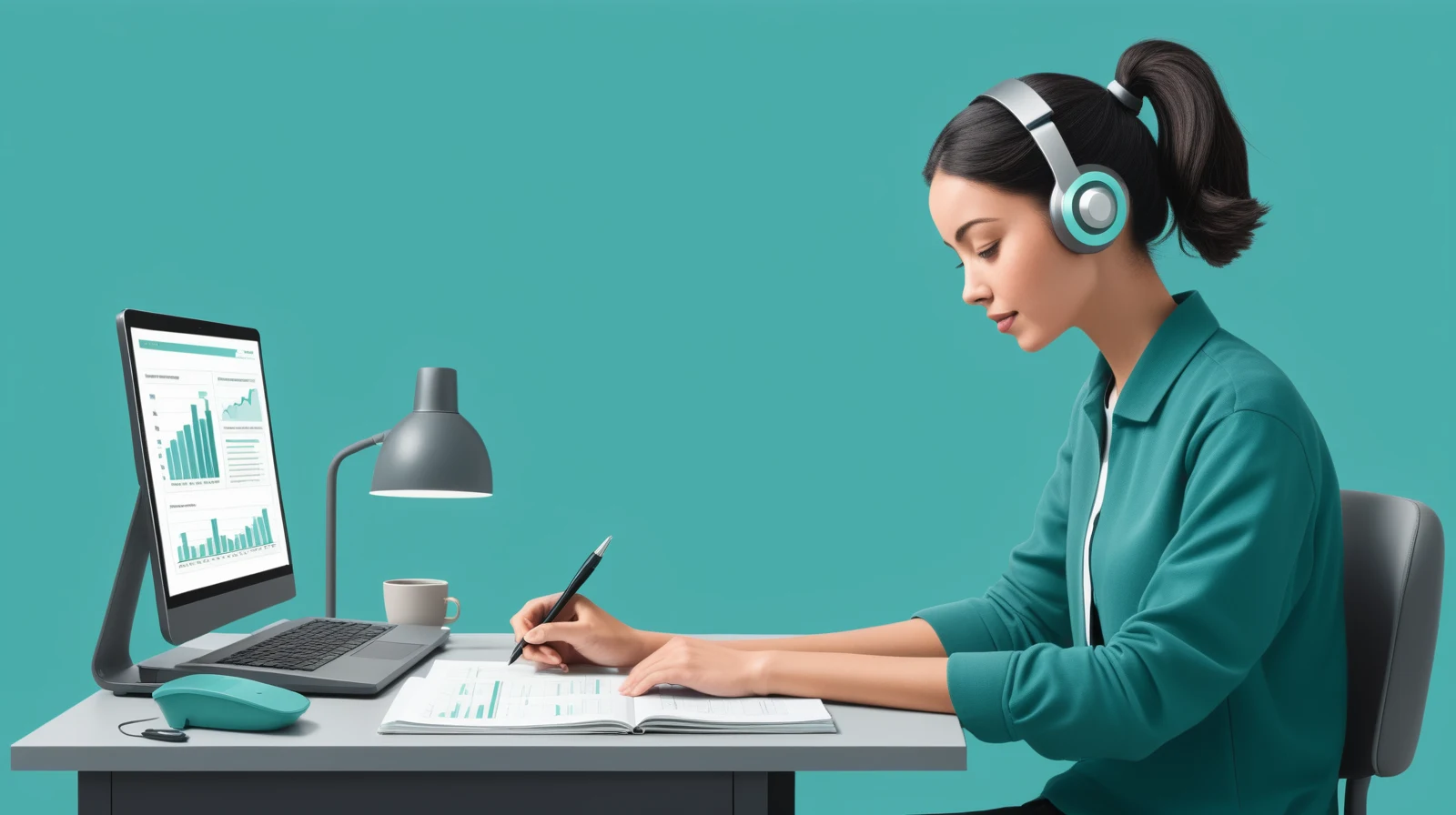 Illustration of practical habits for using AI without becoming over-reliant on it.