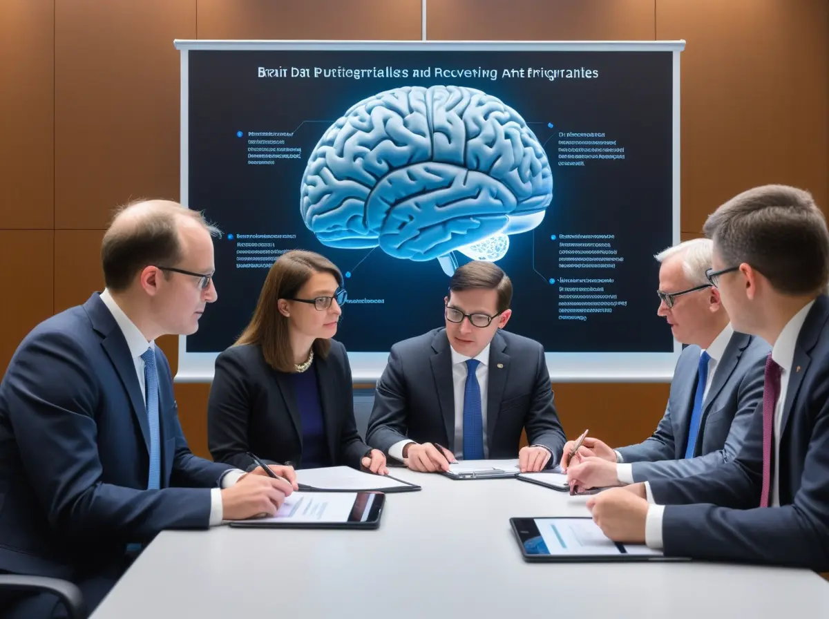 Policymakers and technologists reviewing privacy, access, and anti-discrimination safeguards for neural interfaces.