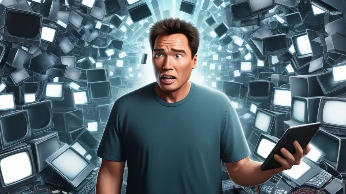 Illustration comparing cluttered total recall with filtered, useful memory.