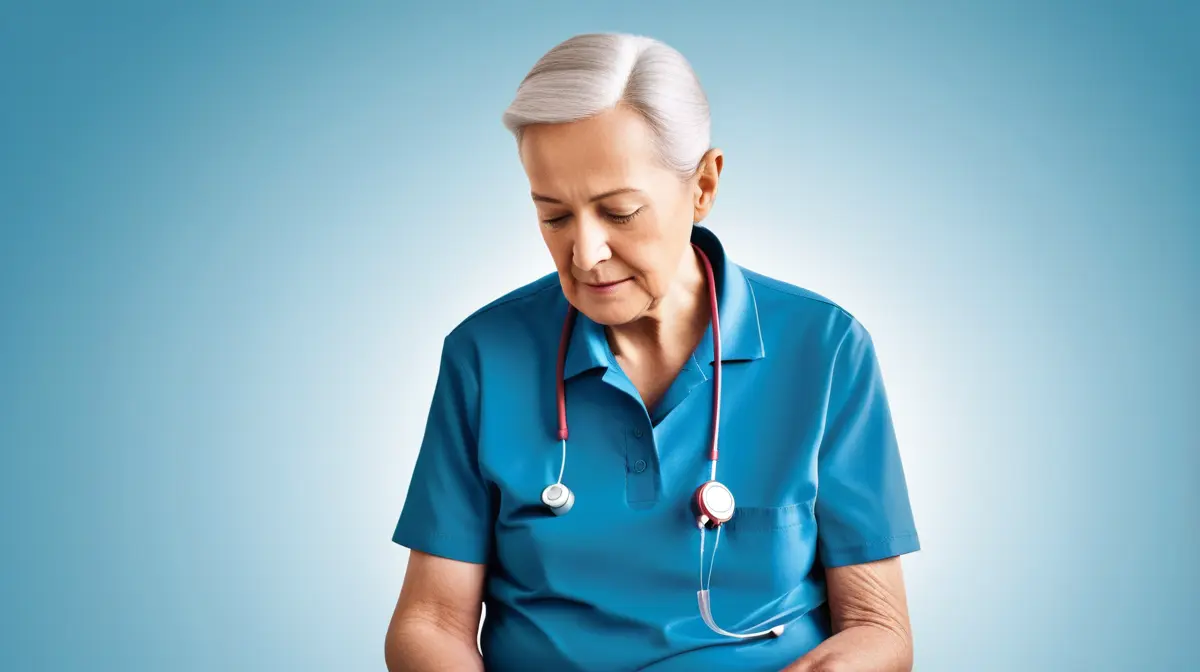 Illustration of an older adult maintaining strength and cognition with data-driven healthspan monitoring.