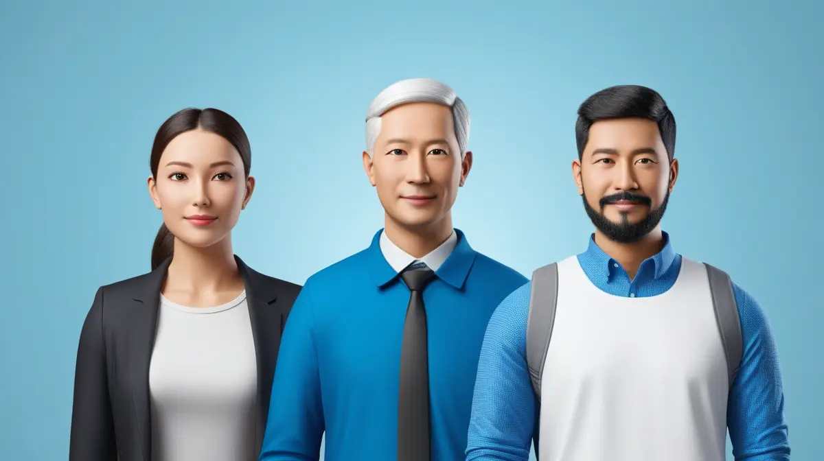 Illustration of virtual identity verification for AI replicas and digital avatars.
