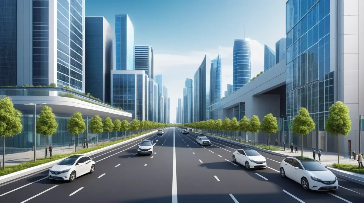 Illustration of secure smart city infrastructure with segmented systems and human oversight.