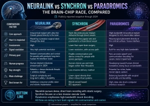 Neuralink vs Synchron vs Paradromics: The Brain-Chip Race, Compared