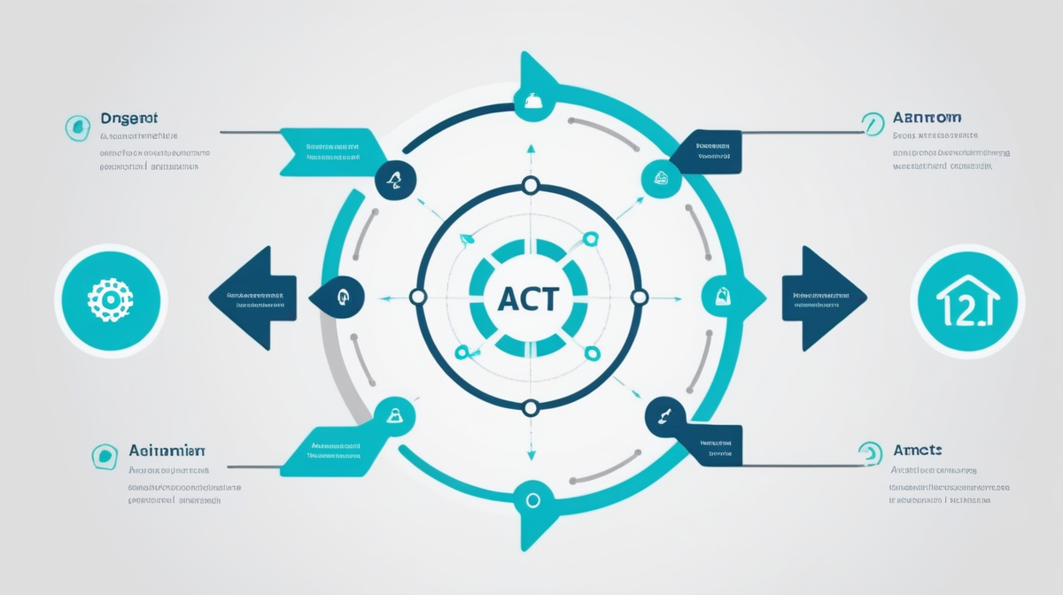 Diagram of how AI agents work: the perceive, reason, act, and learn loop