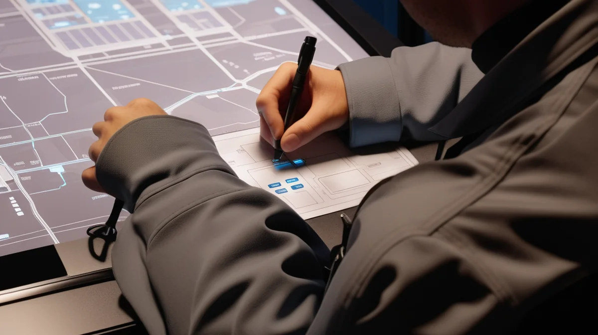 Military command center operators monitoring AI-assisted targeting screens
