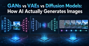 GANs vs VAEs vs Diffusion Models: How AI Actually Generates Images