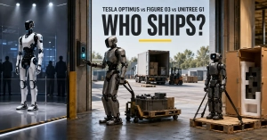 Tesla Optimus vs Figure 03 vs Unitree G1: Who Ships?