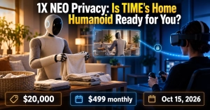 1X NEO Privacy: Is TIME’s Home Humanoid Ready for You?